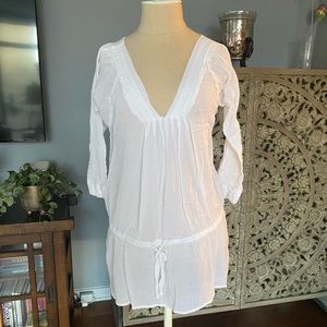 [J Valdi] White Cotton Swim Coverup